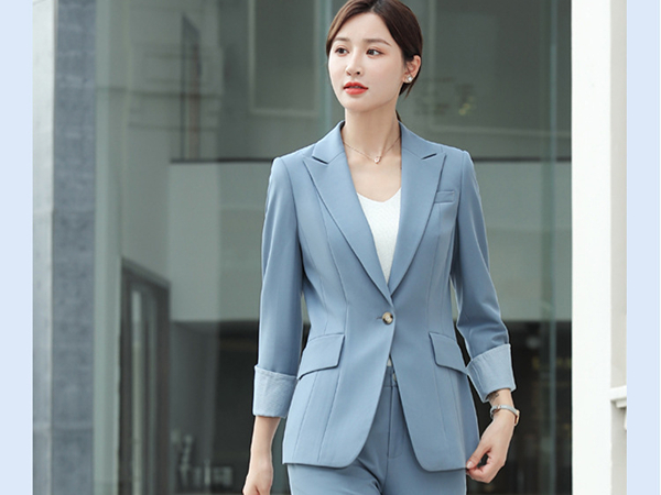霧霾藍教師工作服